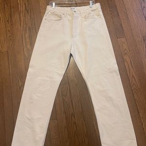 Agolde 90's Midrise Loose fit Jeans, size 29, cream